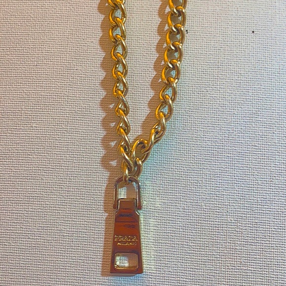 authentic prada milano charm necklace